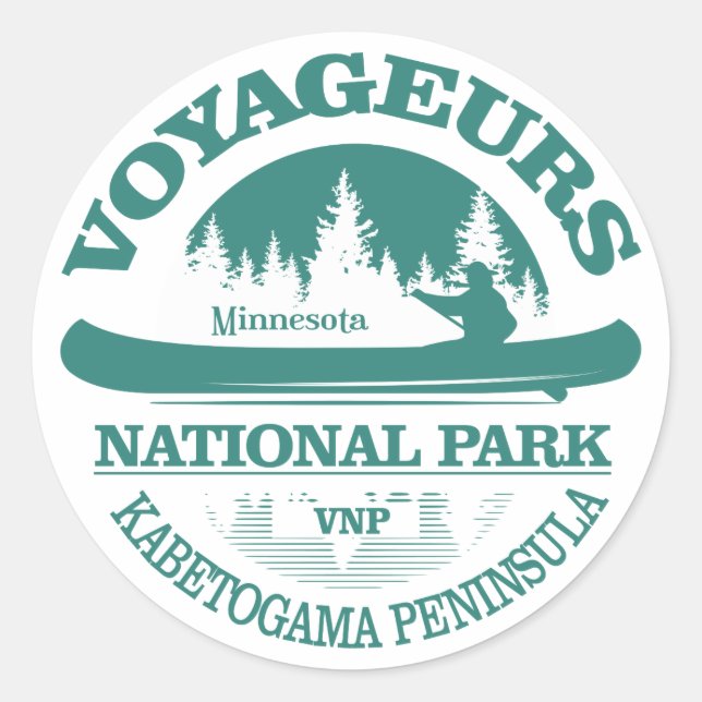 Voyageurs National Park Classic Round Sticker (Front)