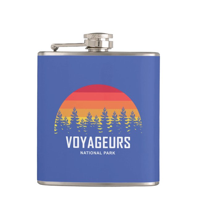 Voyageurs National Park Flask (Front)