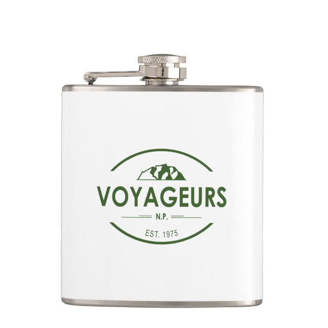 Voyageurs National Park Flask (Front)