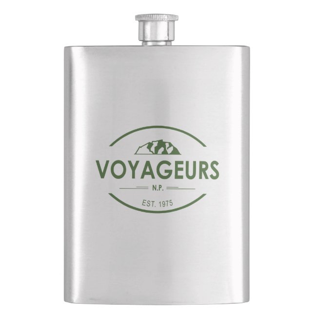 Voyageurs National Park Flask (Front)