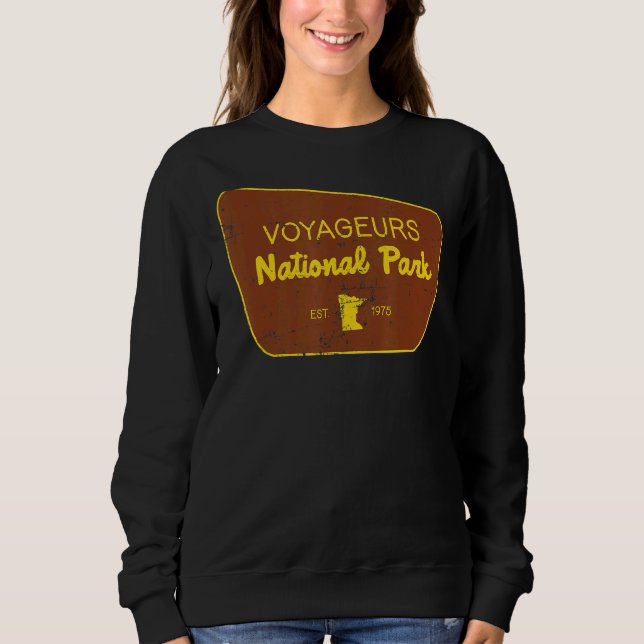 Voyageurs National Park Minnesota Nature Distresse Sweatshirt (Front)