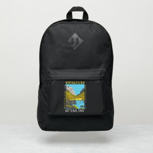 Voyageurs National Park Minnesota Retro Distressed Port Authority Backpack