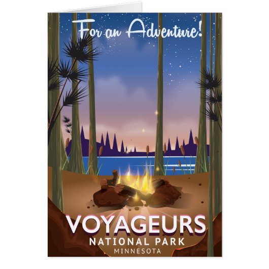 Voyageurs National Park Minnesota travel poster (Front)