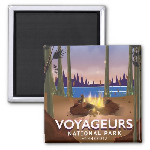 Voyageurs National Park Minnesota travel poster Magnet