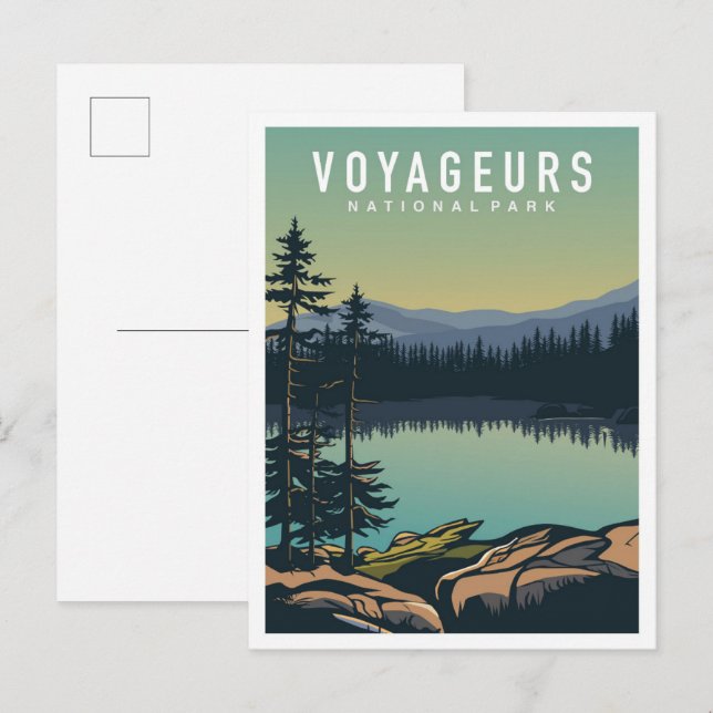 Voyageurs National Park Minnesota USA Travel Postcard (Front/Back)