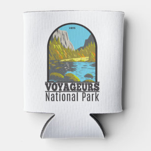 Voyageurs National Park Minnesota Vintage Can Cooler