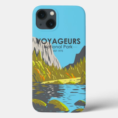 Voyageurs National Park Minnesota Vintage  iPhone 13 Case