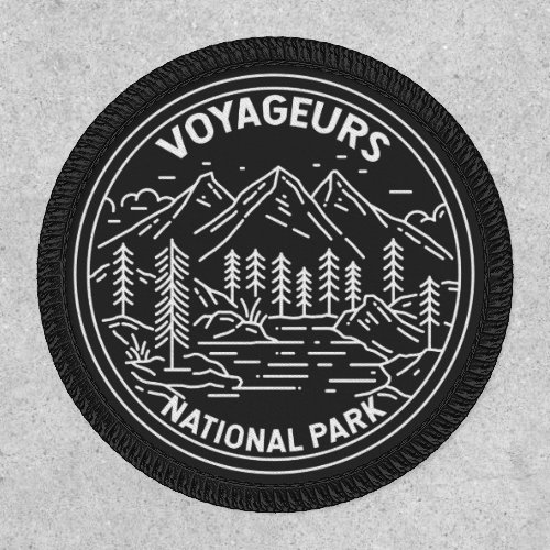 Voyageurs National Park Minnesota Vintage Monoline Patch