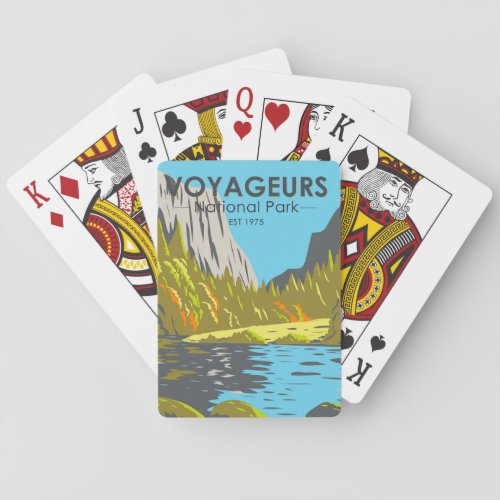 Voyageurs National Park Minnesota Vintage  Playing Cards