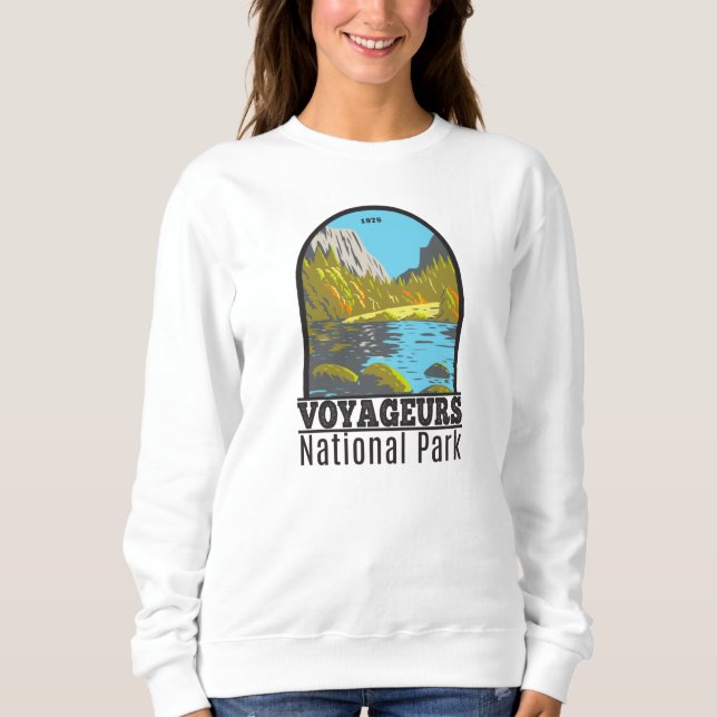 Voyageurs National Park Minnesota Vintage  Sweatshirt (Front)