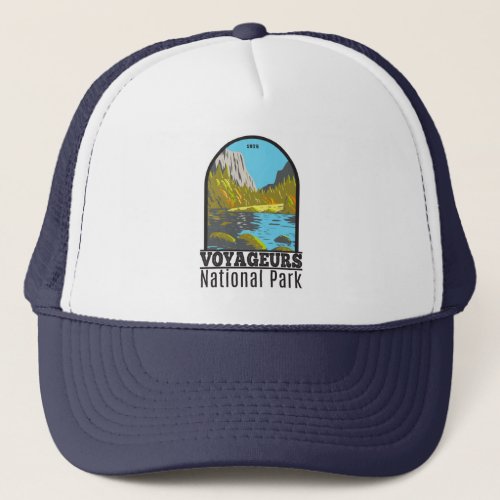 Voyageurs National Park Minnesota Vintage  Trucker Hat