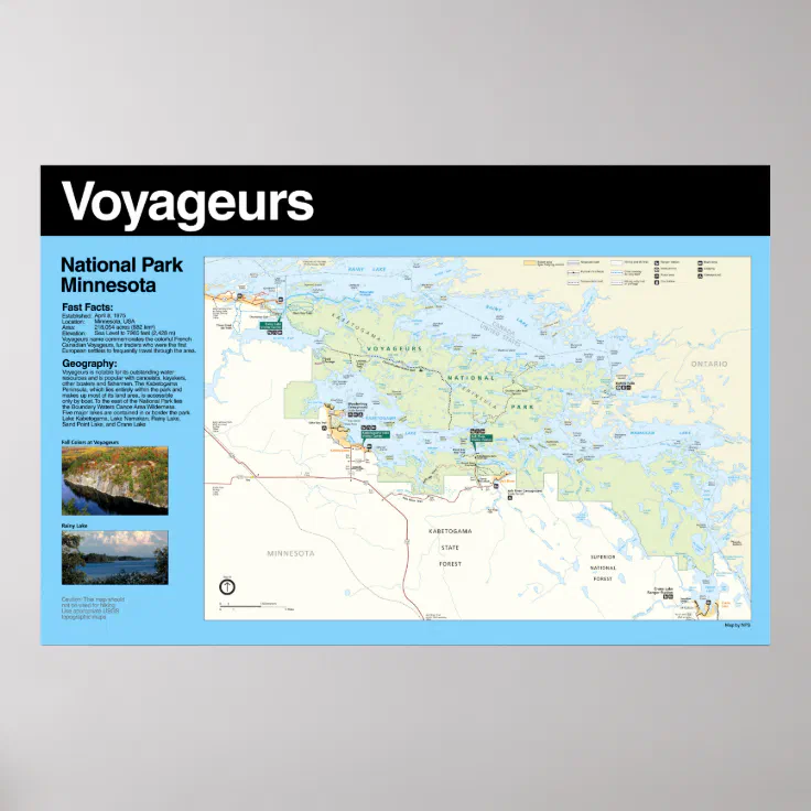 voyageurs national park map