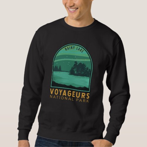 Voyageurs National Park Rainy Lake Vintage Emblem Sweatshirt