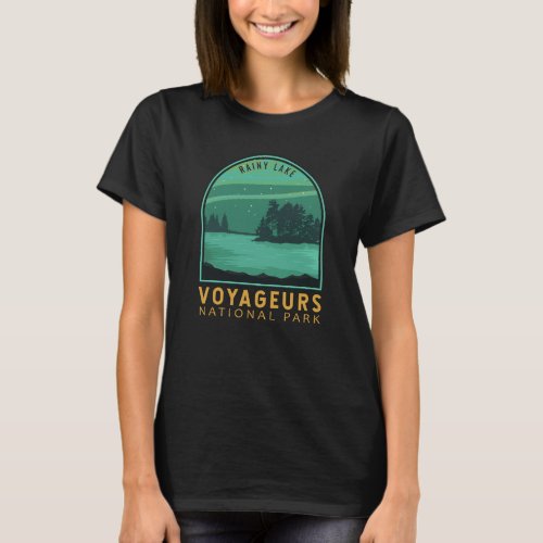 Voyageurs National Park Rainy Lake Vintage Emblem T_Shirt
