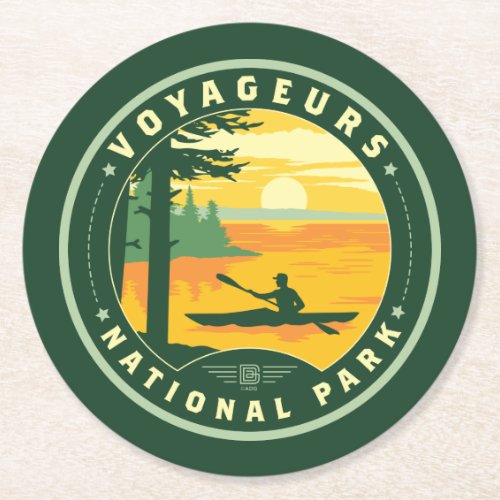 Voyageurs National Park Round Paper Coaster