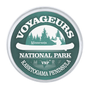 Voyageurs National Park Silver Finish Lapel Pin