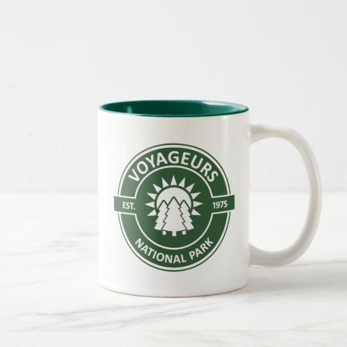 Voyageurs National Park Sun Trees Two_Tone Coffee Mug