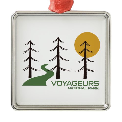 Voyageurs National Park Trail Metal Ornament