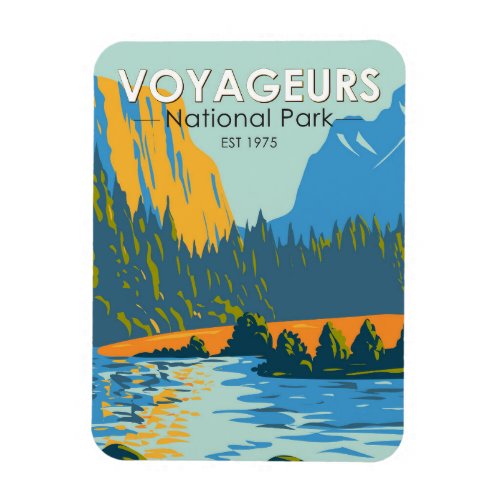 Voyageurs National Park Vintage  Magnet