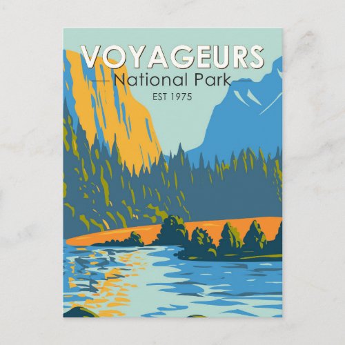 Voyageurs National Park Vintage Postcard