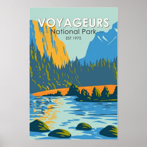Voyageurs National Park Vintage Poster