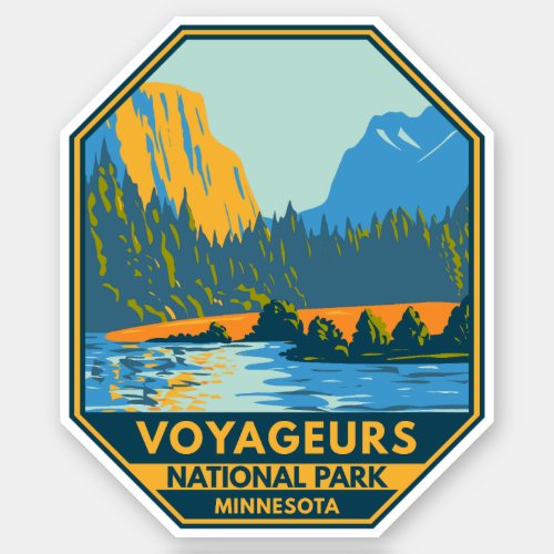 Voyageurs National Park Vintage Sticker
