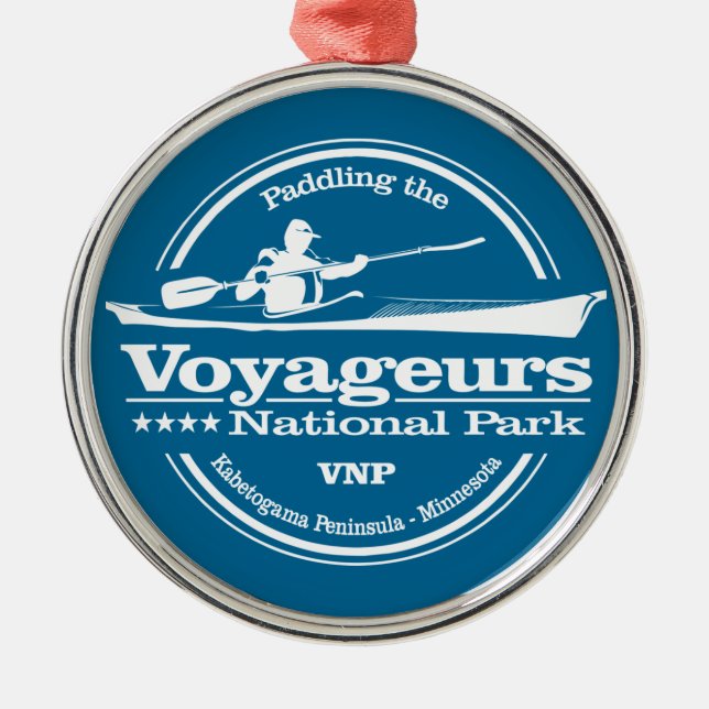 Voyageurs NP (SK) Metal Ornament (Front)