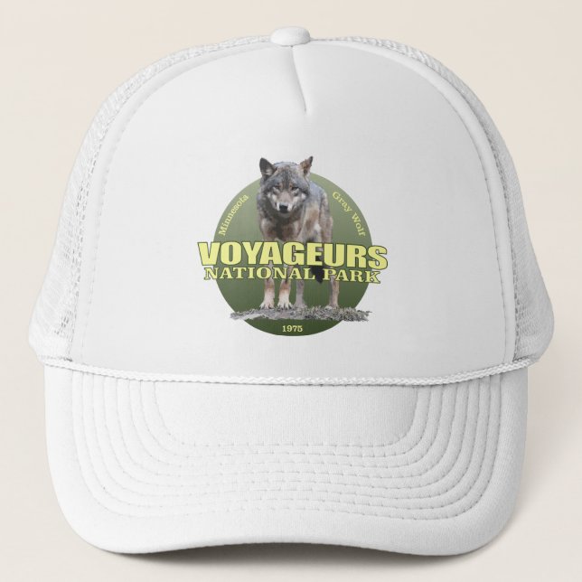 Voyageurs NP (Wolf) WT Trucker Hat (Front)