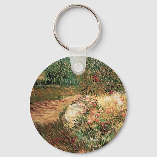 Voyer d'Argenson Park Asnieres by Vincent van Gogh Keychain (Front)