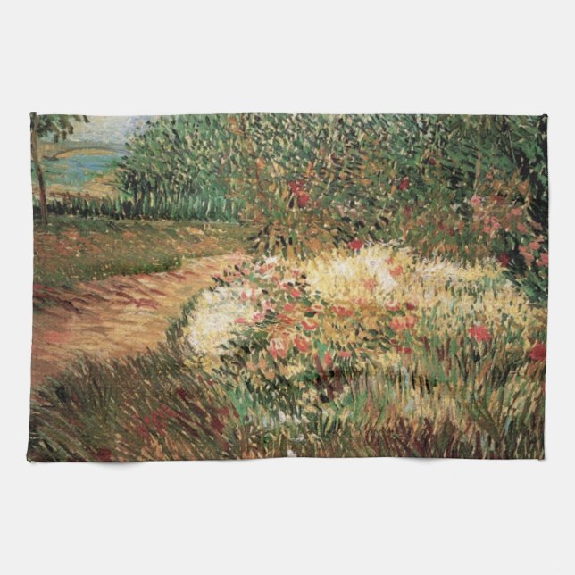 Voyer d'Argenson Park Asnieres by Vincent van Gogh Kitchen Towel (Horizontal)
