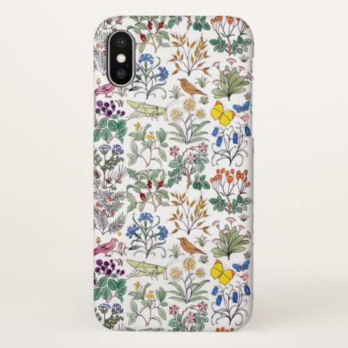 Voysey Apothecarys Garden Pattern iPhone X Case