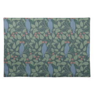 Voysey's Birds in Berry Bush Cloth Placemat