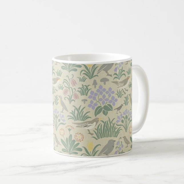 Voysey's Garden Coffee Mug (Front Right)
