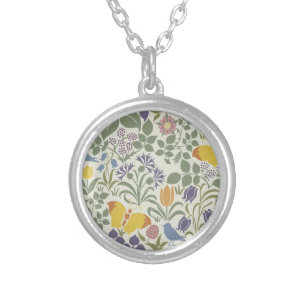 Voysey's Garden Silver Plated Necklace