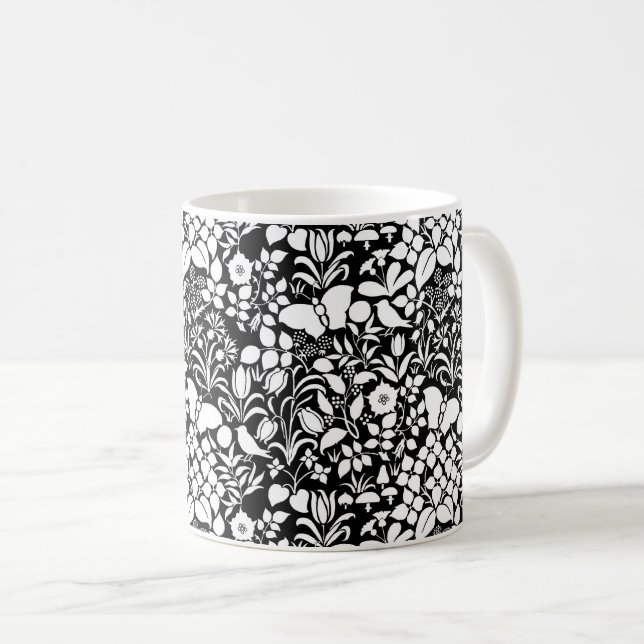 Voysey's Wildflowers Coffee Mug (Front Right)