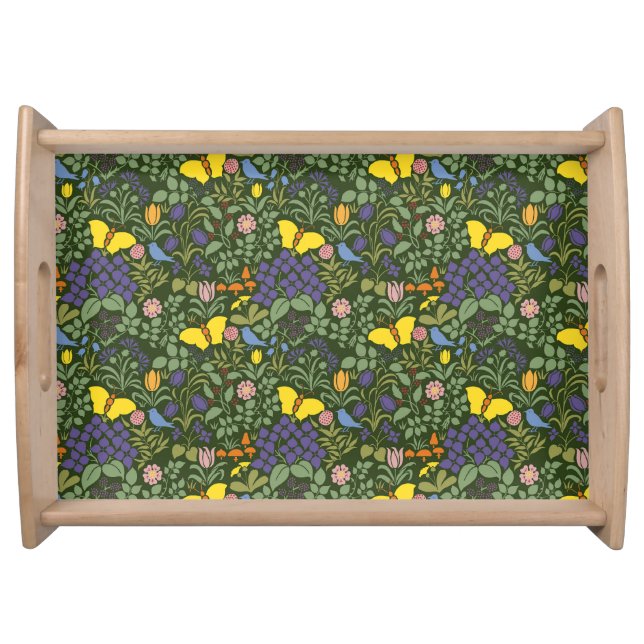 Voysey's Wildflowers Serving Tray (Front)