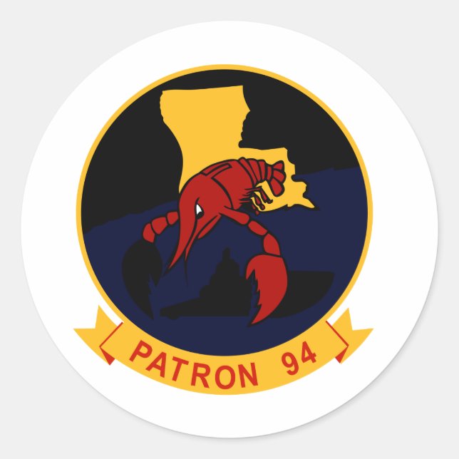 VP-94 Crawfishers Classic Round Sticker (Front)