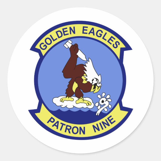 VP-9 CLASSIC ROUND STICKER (Front)