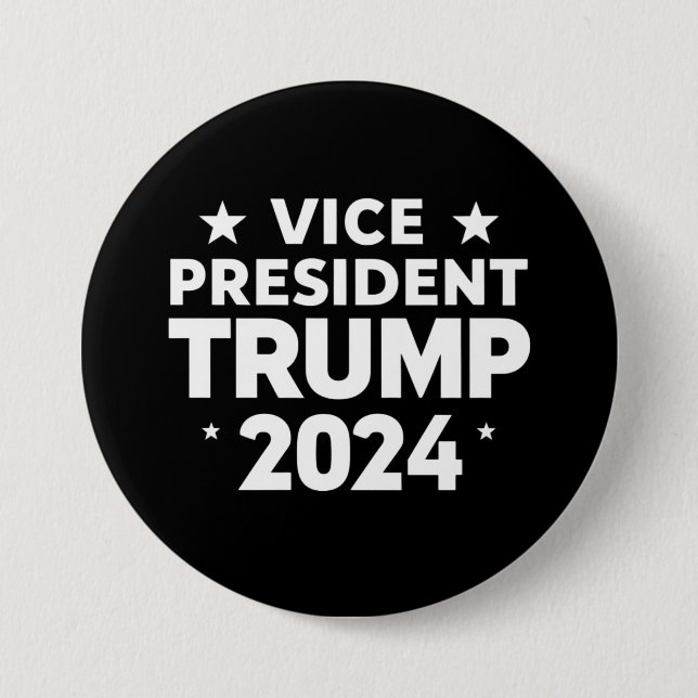 VP Trump Funny Election Joe Biden Funny Quote  Button (Front)