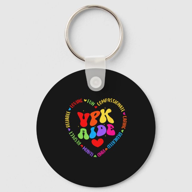 Vpk Aide First Day Of Back To School Appreciation  Keychain (Front)