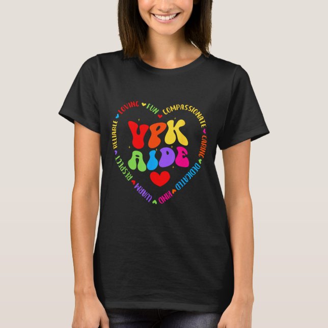 Vpk Aide First Day Of Back To School Appreciation  T-Shirt (Front)