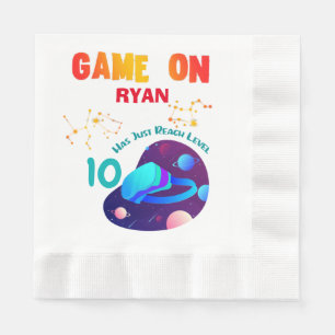 VR Birthday Boy Gamer Party Group Matching Napkins