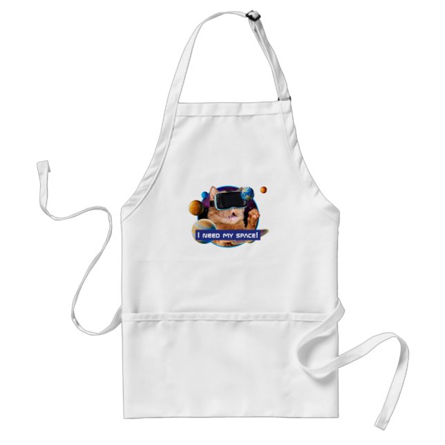 VR Cat In Space Adult Apron (Front)