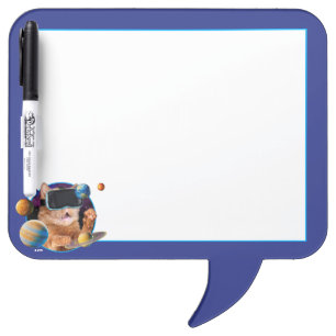VR Cat In Space Dry Erase Board
