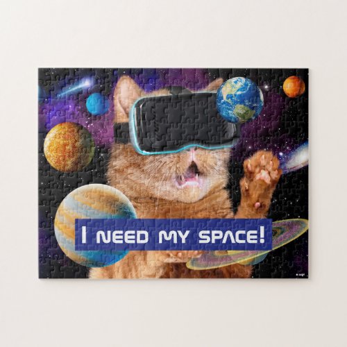 VR Cat In Space Jigsaw Puzzle