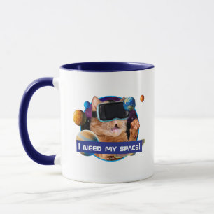 VR Cat In Space Mug