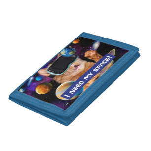 VR Cat In Space Trifold Wallet