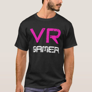 VR GAMER for Virtual Reality fans Pink T-Shirt