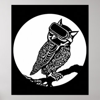 VR Owl Poster