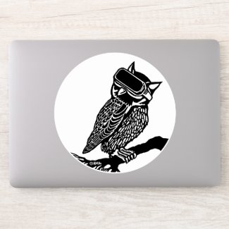 VR Owl Sticker